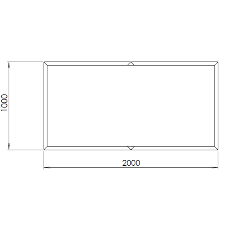 Саксия за цветя от кортен стомана Тексас xxl 200 x 100 cm