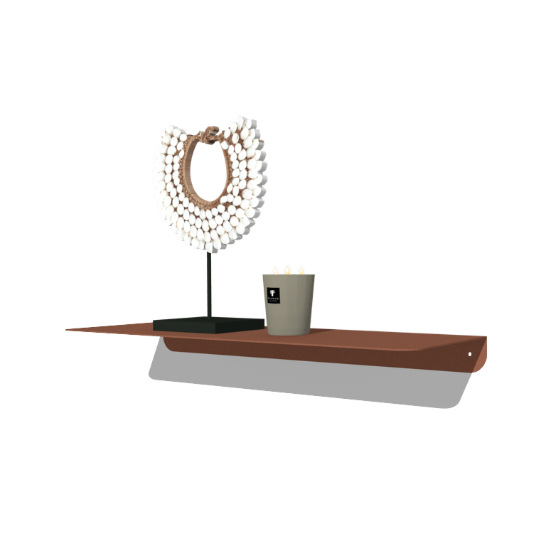 Рафтове за стена от прахово боядисана стомана L-образна 60 x 20 cm