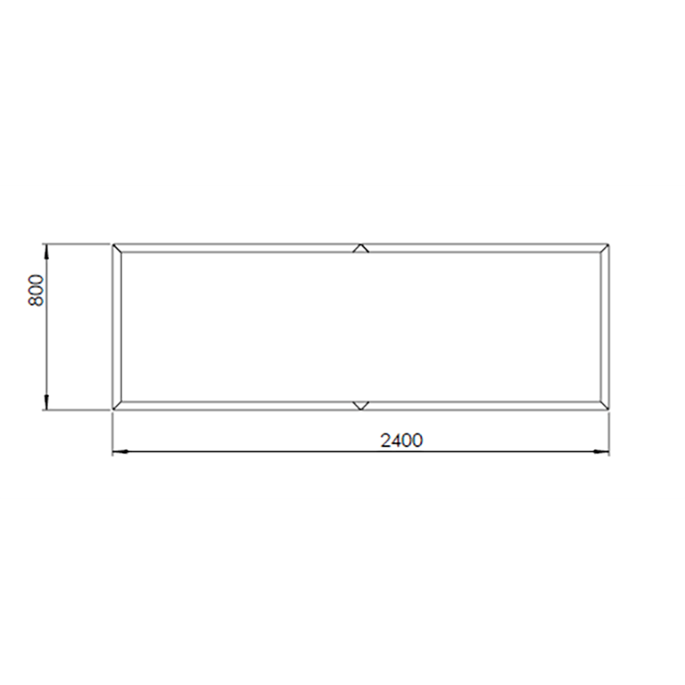 Саксия за цветя от кортен стомана Тексас xxl 240 x 80 cm