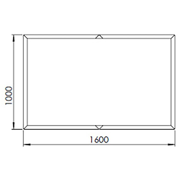 Саксия за цветя от прахово боядисана стомана Тексас xxl 160 x 100 cm