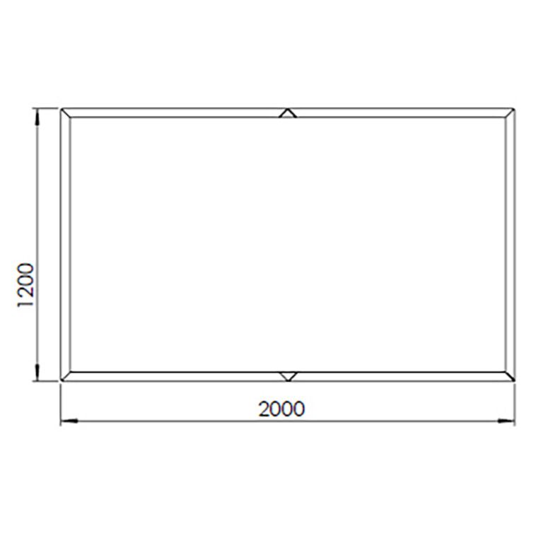 Саксия за цветя от кортен стомана Тексас xxl 200 x 120 cm