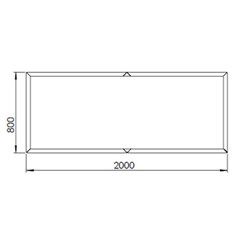 Саксия за цветя от кортен стомана Тексас xxl 200 x 80 cm
