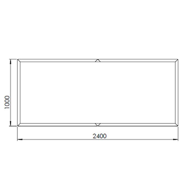 Саксия за цветя от кортен стомана Тексас xxl 240 x 100 cm