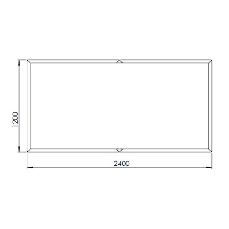 Саксия за цветя от прахово боядисана стомана Тексас xxl 240 x 120 cm