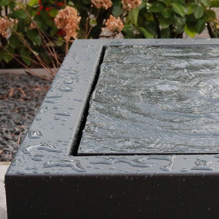 Градински фонтан от алуминий 100 x 100 x 40 cm