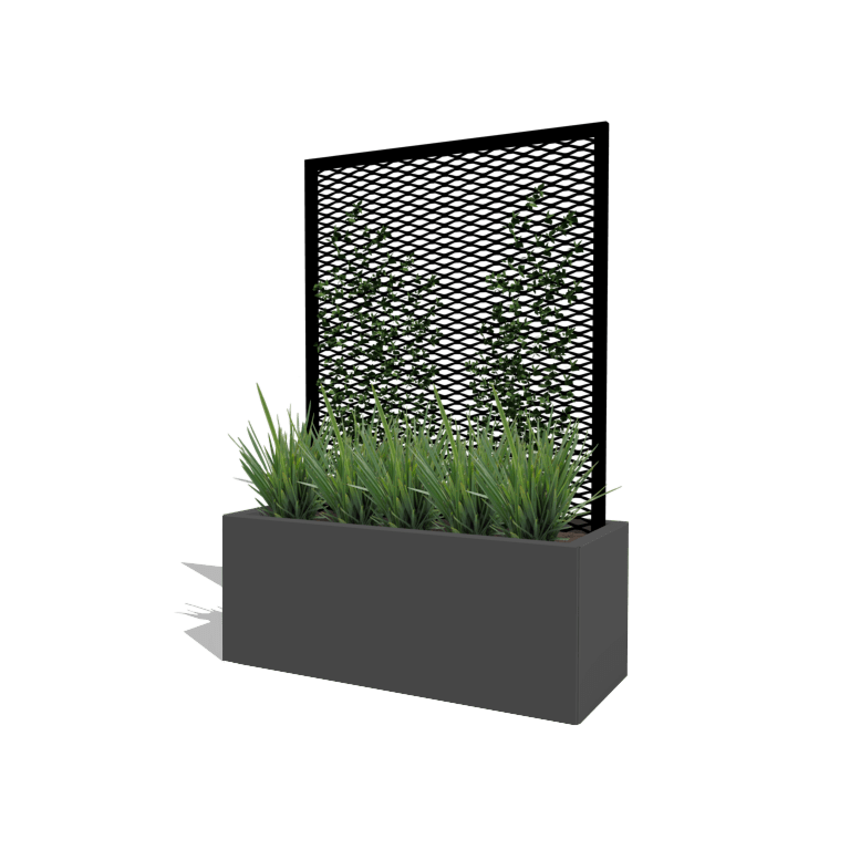 Черно pешетка за увивни растения 100 x 40 cm