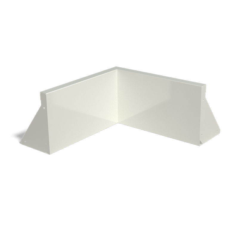 Подпорна стена от прахово боядисана стомана вътрешен ъгъл 50 x 50 cm (височина 30 cm)