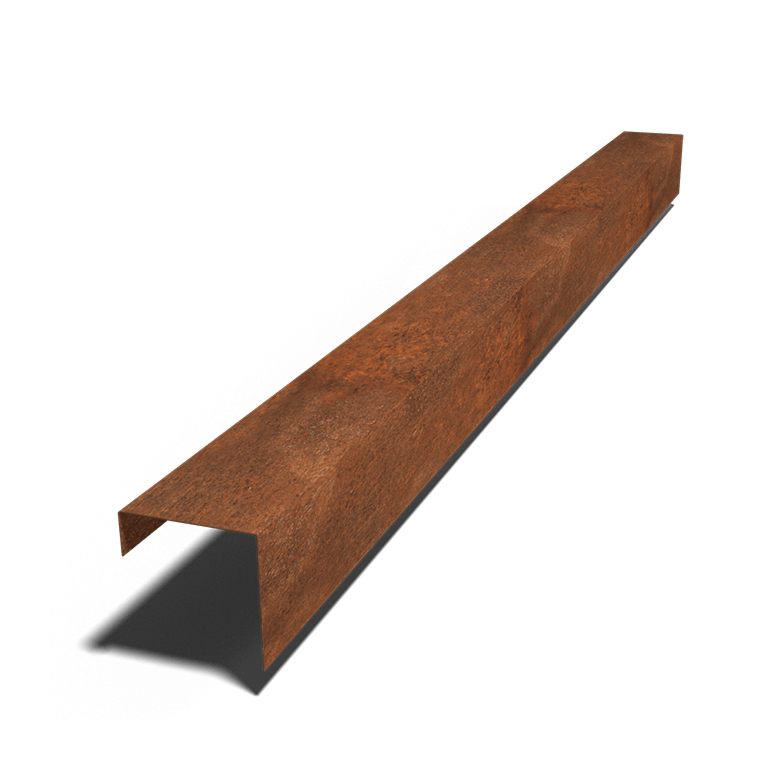 U-профил от кортен стомана 15 x 15 x 5 cm (дължина 240 cm)