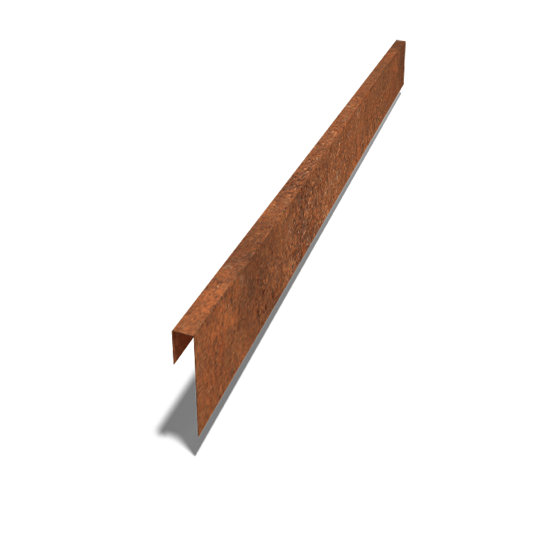 U-профил от кортен стомана 15 x 5 x 5 cm (дължина 240 cm)