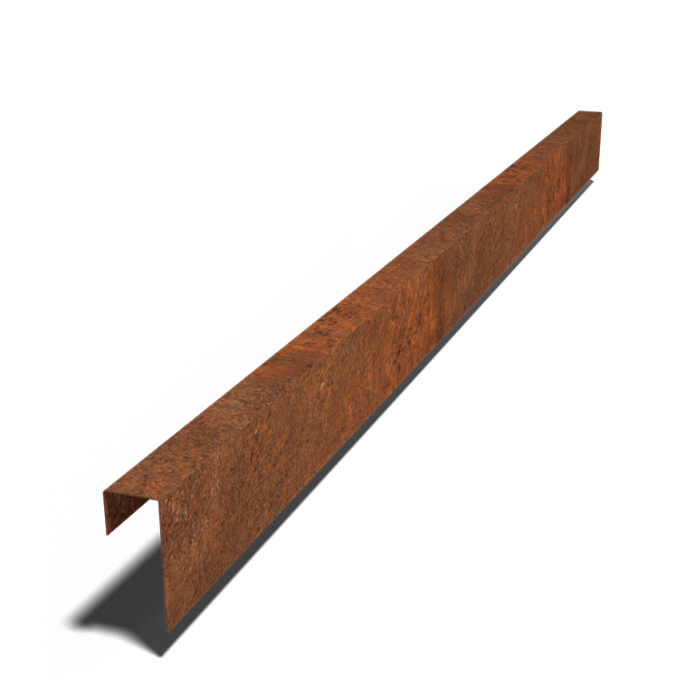 U-профил от кортен стомана 15 x 6 x 5 cm (дължина 240 cm)