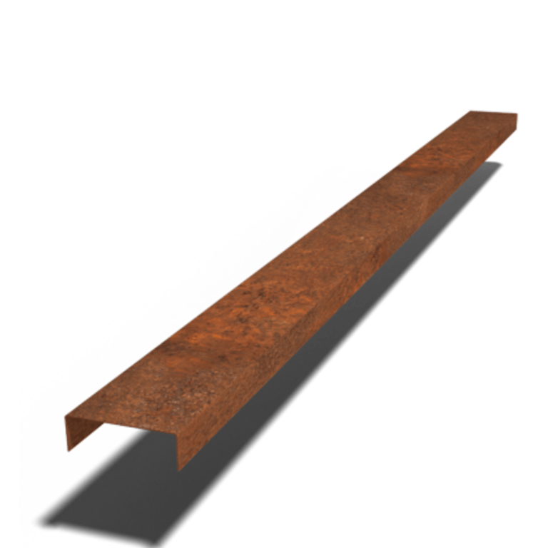 U-профил от кортен стомана 5 x 15 x 5 cm (дължина 240 cm)