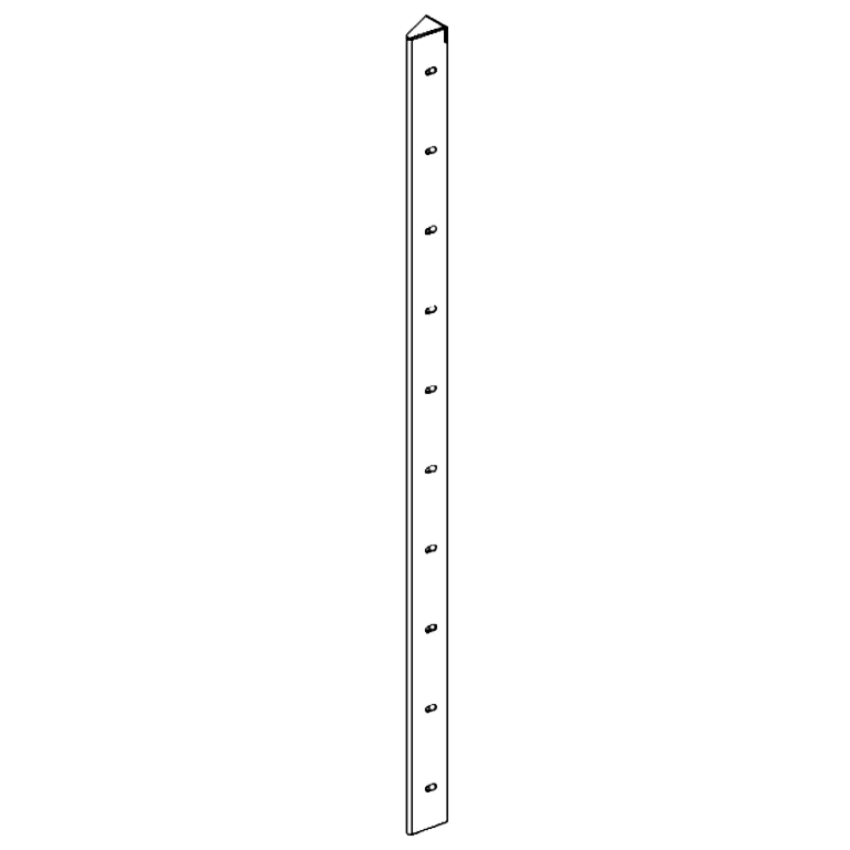 ъглово парче Кортен стомана 30° 100 cm