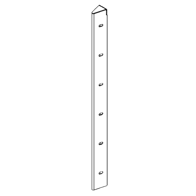 ъглово парче Кортен стомана 30° 60 cm