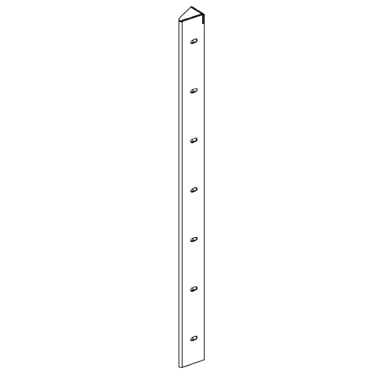 ъглово парче Кортен стомана 30° 70 cm