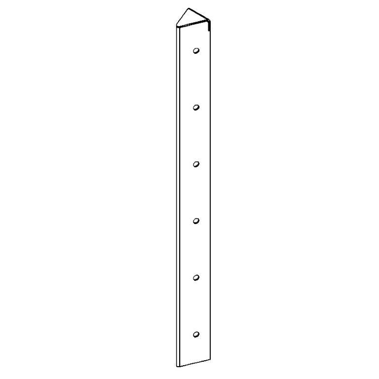 ъглово парче Кортен стомана 45° 60 cm