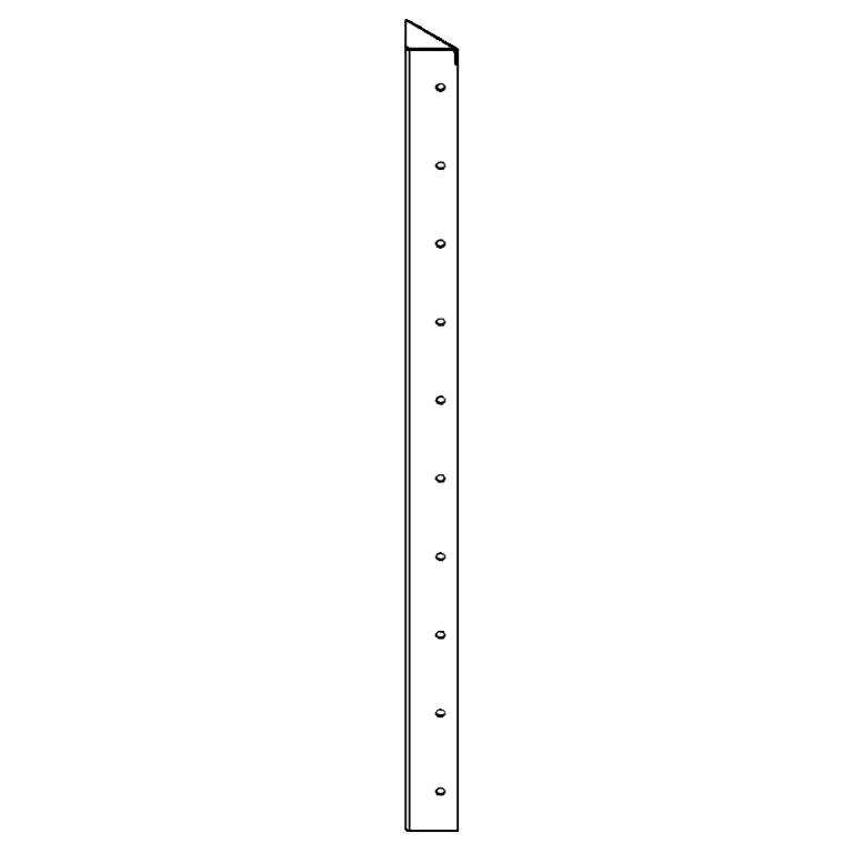 ъглово парче Кортен стомана 90° 100 cm