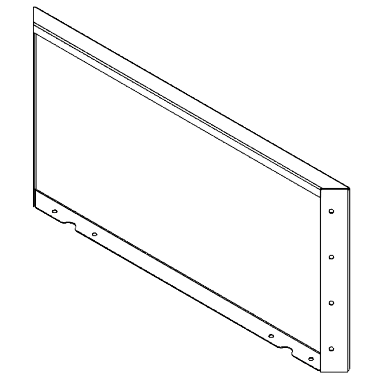 Градински панел от кортен стомана 40 x 80 cm