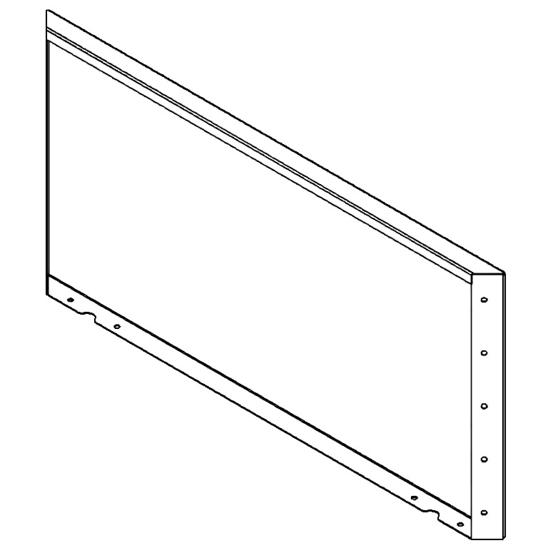 Градински панел от кортен стомана 50 x 100 cm