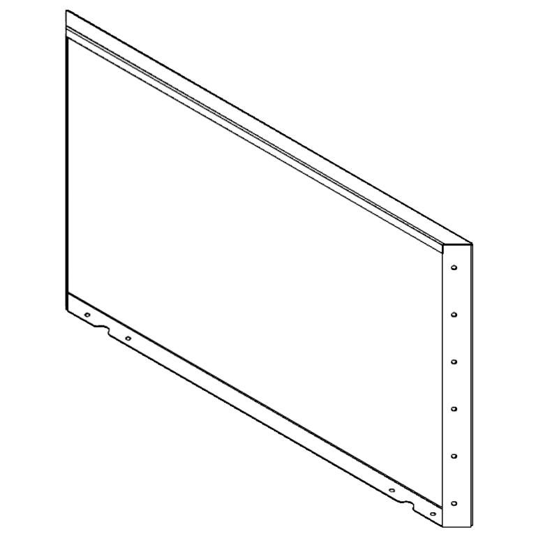 Градински панел от кортен стомана 60 x 100 cm
