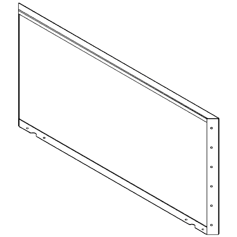 Градински панел от прахово боядисана стомана 60 x 120 cm