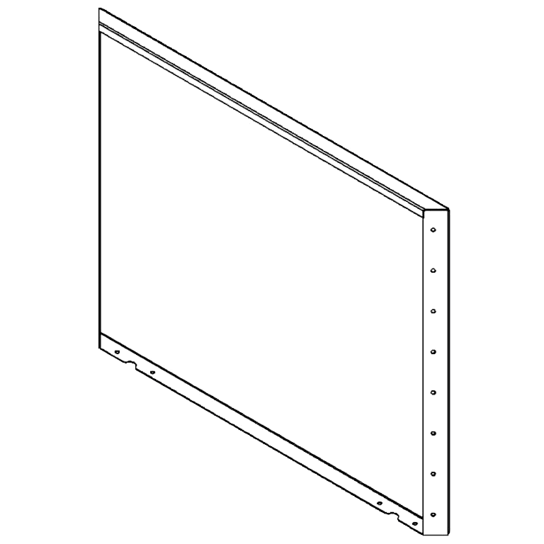 Градински панел от кортен стомана 80 x 100 cm