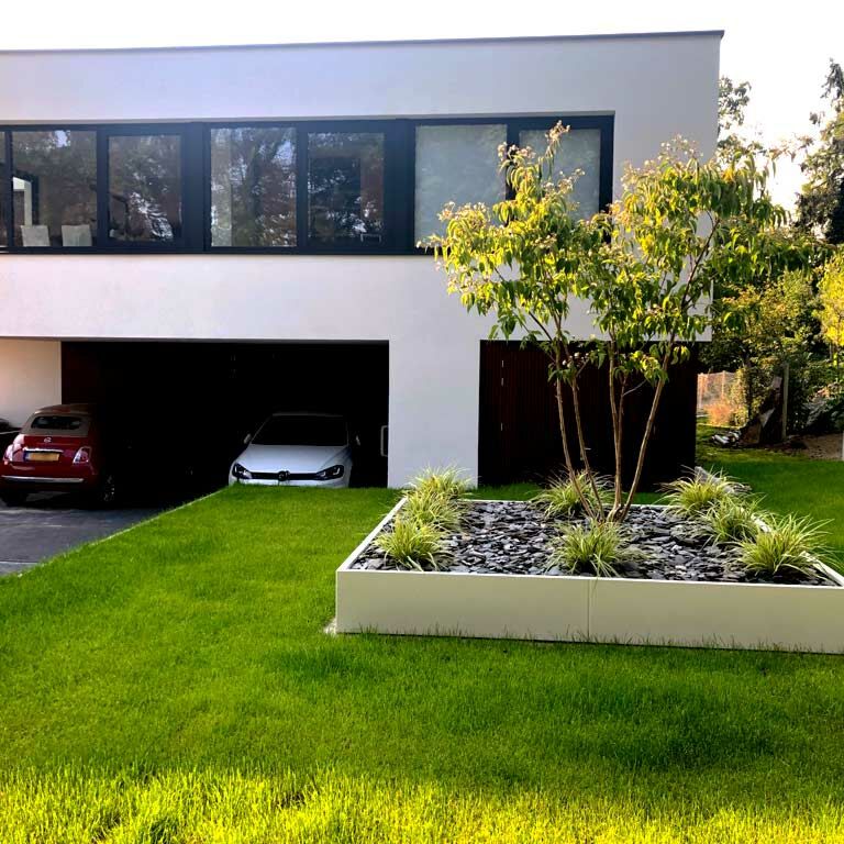 Саксия за цветя от прахово боядисана стомана Miami xxl 300 x 300 cm