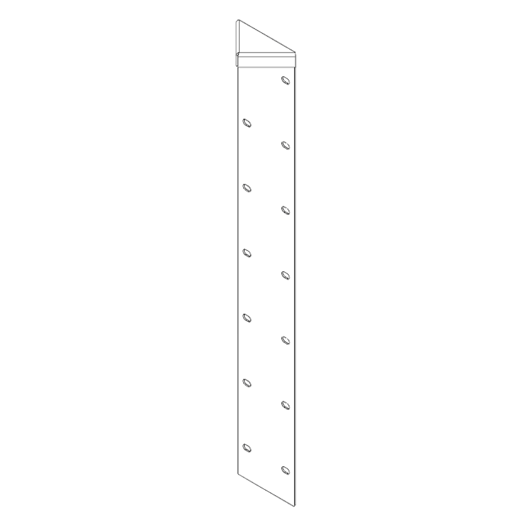 ъглово парче Кортен стомана 180° 70 cm