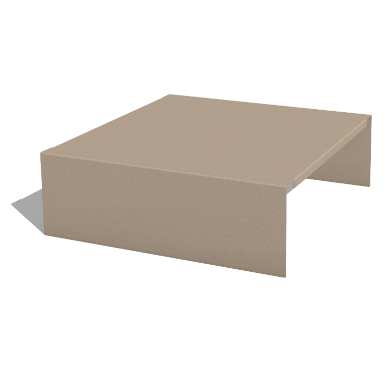 Поставка за саксия от прахово боядисана стомана 60 x 61 x 20 cm
