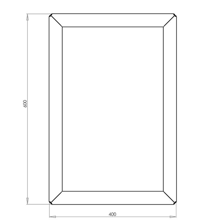 Саксия за цветя от прахово боядисана стомана Тексас 40 x 60 cm