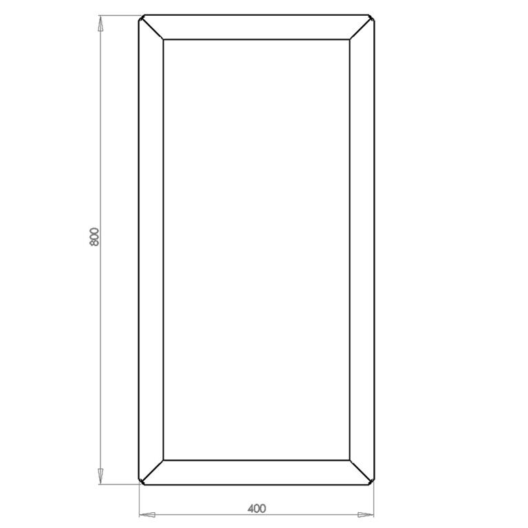 Саксия за цветя от прахово боядисана стомана Тексас 40 x 80 cm