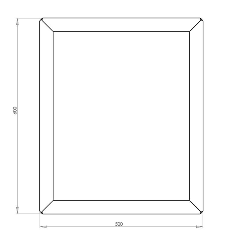 Саксия за цветя от прахово боядисана стомана Тексас 50 x 60 cm