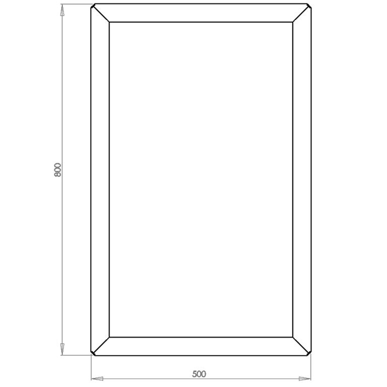 Саксия за цветя от прахово боядисана стомана Тексас 50 x 80 cm
