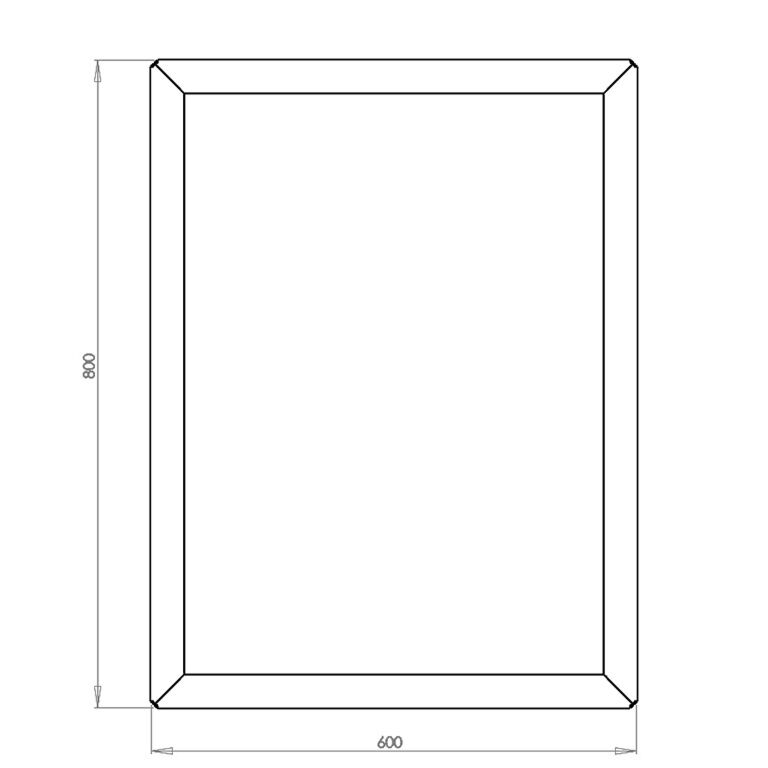 Саксия за цветя от прахово боядисана стомана Тексас 60 x 80 cm