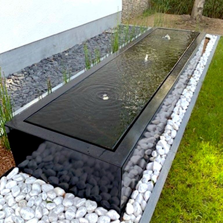 Градински фонтан от алуминий 300 x 80 x 40 cm