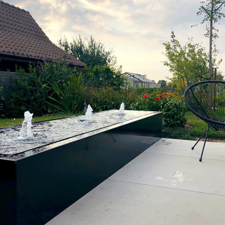 Градински фонтан от алуминий 300 x 80 x 40 cm