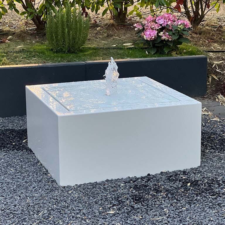 Градински фонтан от алуминий 80 x 80 x 40 cm