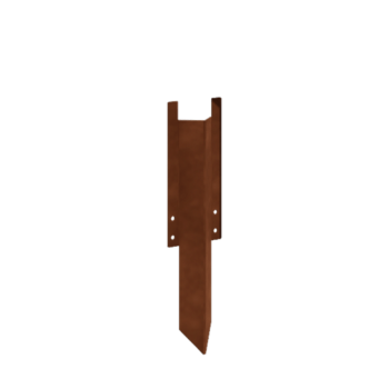 поддържащ щифт среден Кортен стомана 22 - 25 cm