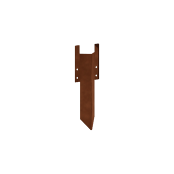 поддържащ щифт къс Кортен стомана 12 - 15 cm