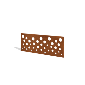 Ограда за двор от кортен стомана H панел B 120 x 47,5 cm