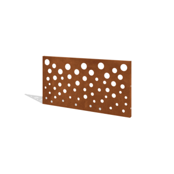 Ограда за двор от кортен стомана H панел B 120 x 63,3 cm