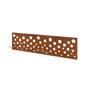 Ограда за двор от кортен стомана H панел B 180 x 47,5 cm