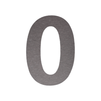 Номер на къща от неръждаема стомана 0 - 15 см