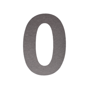 Номер на къща от неръждаема стомана 0 - 34,6 x 50 cm - Четка