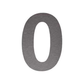 Номер на къща от неръждаема стомана 0 - 55,4 x 80 cm - Четка