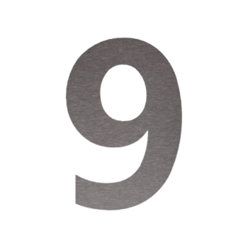 Номер на къща от неръждаема стомана 9 - 15 см