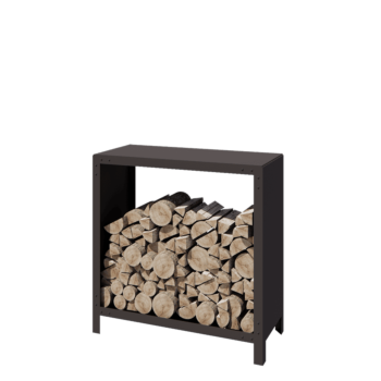 Стойка за дърва от стомана - Indiana - 100 x 40 x 100 cm - RAL7016 матов (антрацитено сиво)