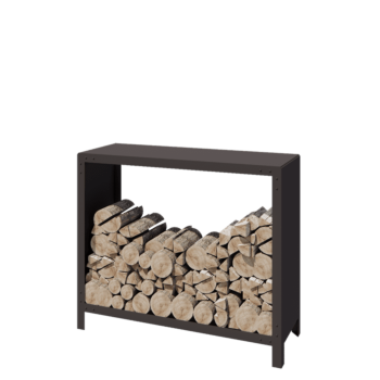 Стойка за дърва от стомана - Indiana - 120 x 40 x 100 cm - RAL7016 матов (антрацитено сиво)