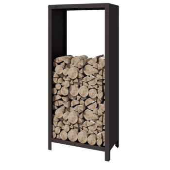 Стойка за дърва от стомана - Indiana - 80 x 40 x 180 cm - RAL7016 матов (антрацитено сиво)