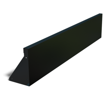 Подпорна стена от стомана - Прав - 150 x 30 cm - RAL9005 матов (черен)
