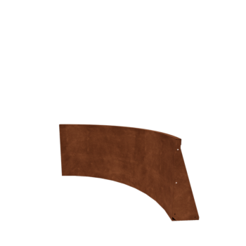 Подпорна стена от кортенова стомана - Вътрешна извивка - 100 x 100 x 60 cm